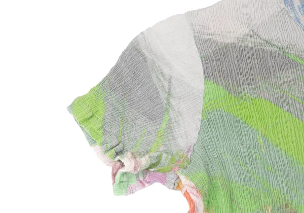 ISSEY MIYAKE HaaT Graphic Printed Crape Dress K-167280_005