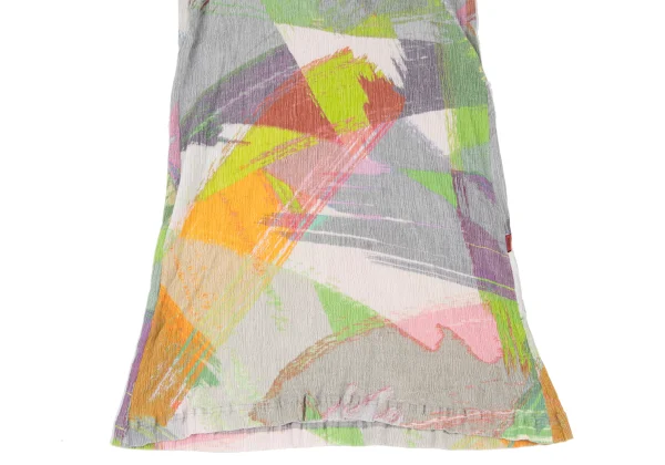 ISSEY MIYAKE HaaT Graphic Printed Crape Dress K-167280_007