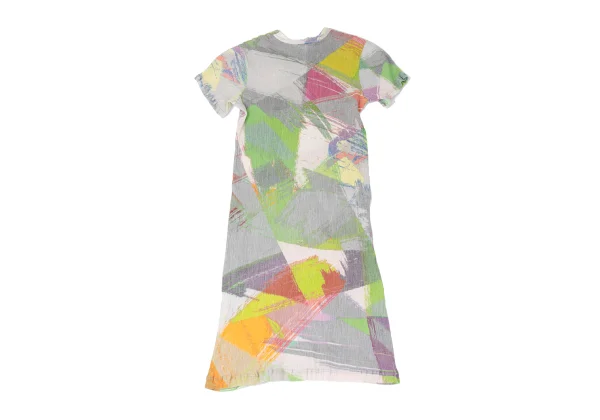 ISSEY MIYAKE HaaT Graphic Printed Crape Dress K-167280_010