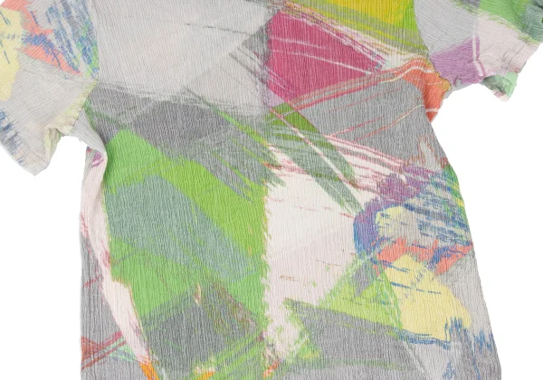 ISSEY MIYAKE HaaT Graphic Printed Crape Dress K-167280_012