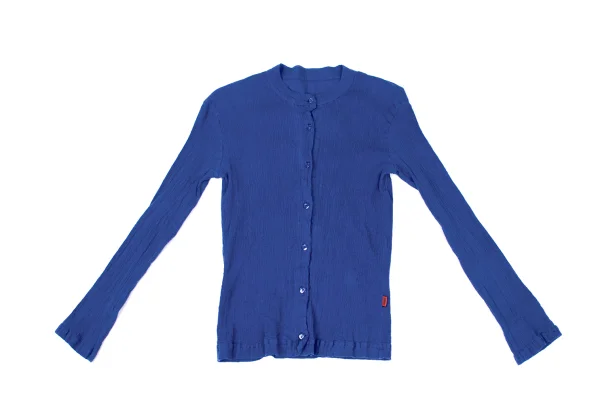 ISSEY MIYAKE HaaT Dyed Crew Neck Crepe Pleated Cardigan K-167281_002