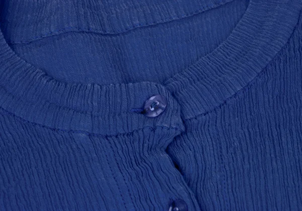 ISSEY MIYAKE HaaT Dyed Crew Neck Crepe Pleated Cardigan K-167281_005