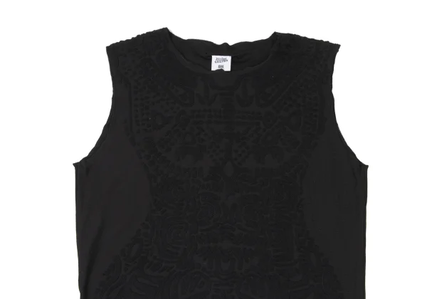 Jean Paul GAULTIER HOMME Cotton Nylon Stretch Jacquard Sleeveless Top K-167283_002