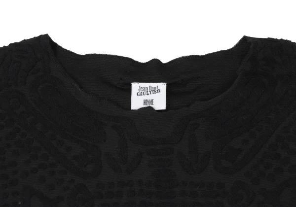 Jean Paul GAULTIER HOMME Cotton Nylon Stretch Jacquard Sleeveless Top K-167283_003