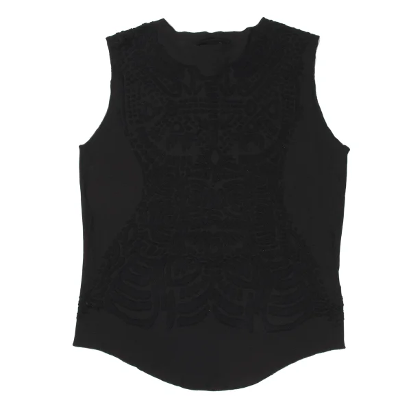 Jean Paul GAULTIER HOMME Cotton Nylon Stretch Jacquard Sleeveless Top K-167283_007