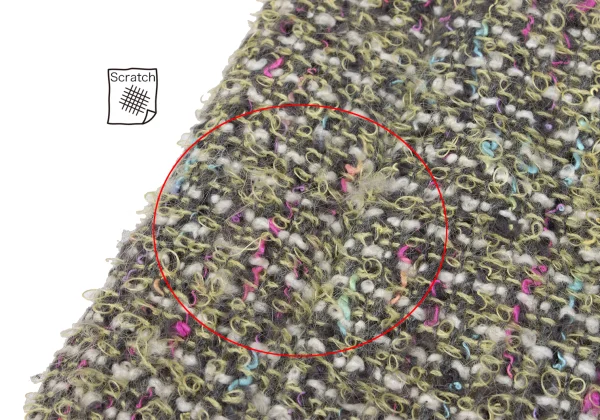 YUKI TORII Wool Blend Pile Tweed Collarless Jacket K-167290_013