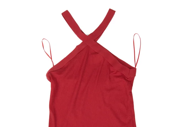 EMPORIO ARMANI Silk Blend Ribbed Sleeveless Top K-167291_003