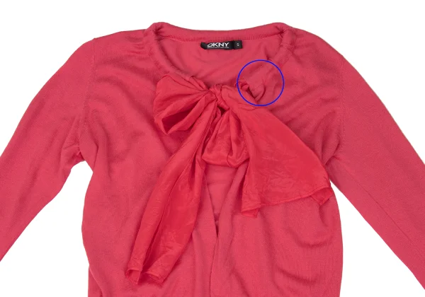 DKNY Tie Neck Knit Cardigan K-167292_003