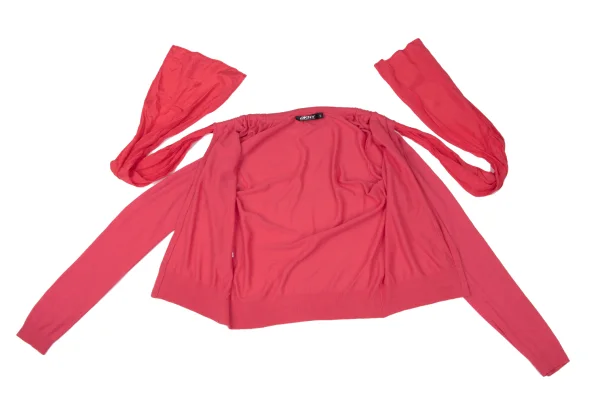 DKNY Tie Neck Knit Cardigan K-167292_010