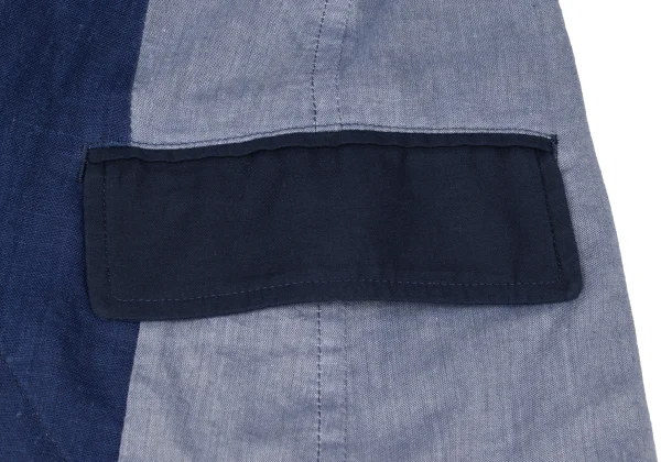 Y's Cotton Pattern Switching Peak Lapel Jacket K-167293_013