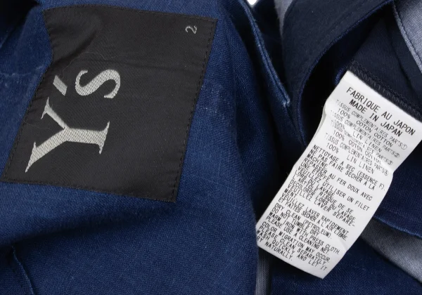 Y's Cotton Pattern Switching Peak Lapel Jacket K-167293_019