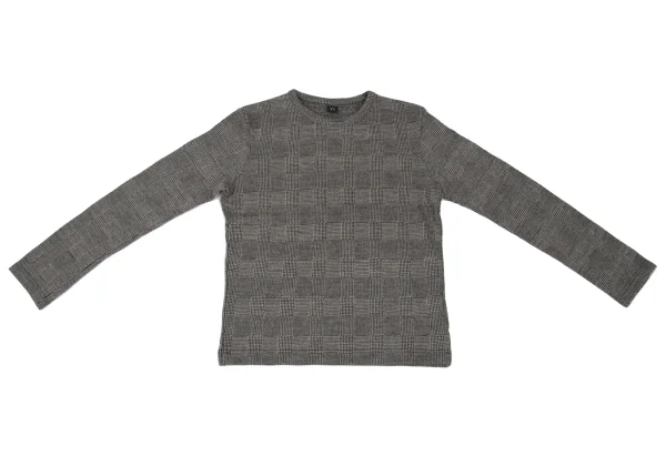 Y's Wool Blend Checker T Shirt K-167295_002