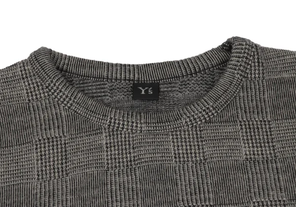 Y's Wool Blend Checker T Shirt K-167295_004