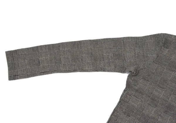 Y's Wool Blend Checker T Shirt K-167295_005