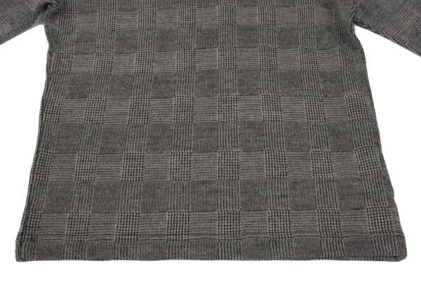 Y's Wool Blend Checker T Shirt K-167295_007