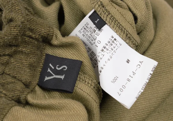 Y's Brushed Cotton Dropped Crotch Pants K-167296_012