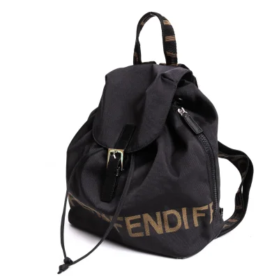 FENDI Logo Woven Backpack
