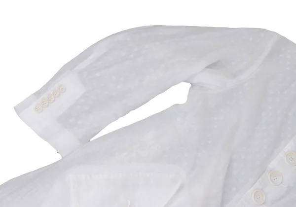 Unbranded Dot Lined Tulle Long Coat K-167299_006