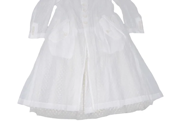 Unbranded Dot Lined Tulle Long Coat K-167299_008