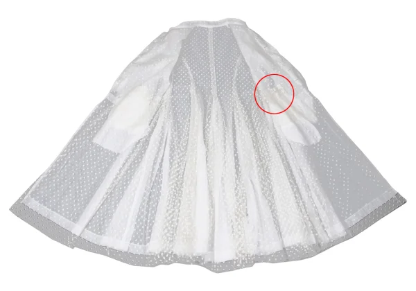 Unbranded Dot Lined Tulle Long Coat K-167299_010