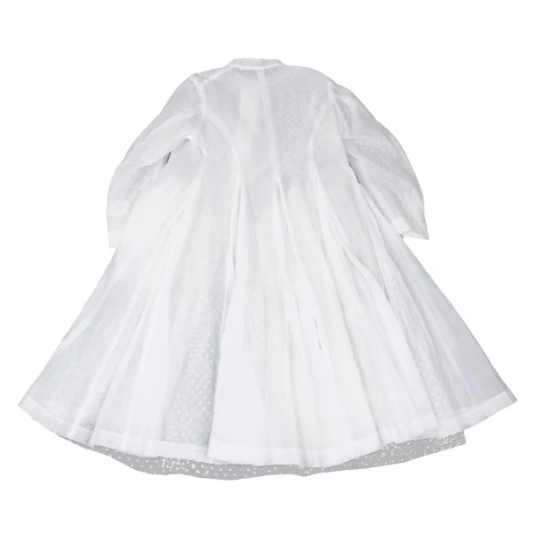 Unbranded Dot Lined Tulle Long Coat K-167299_012