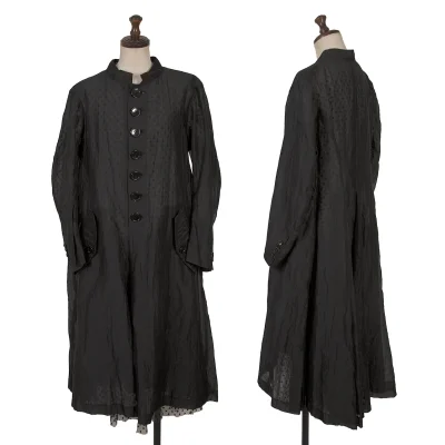 Unbranded Dot Lined Tulle Long Coat