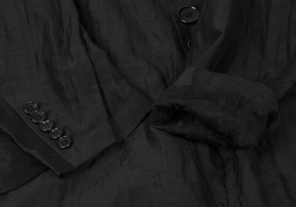 Unbranded Dot Lined Tulle Long Coat K-167300_007