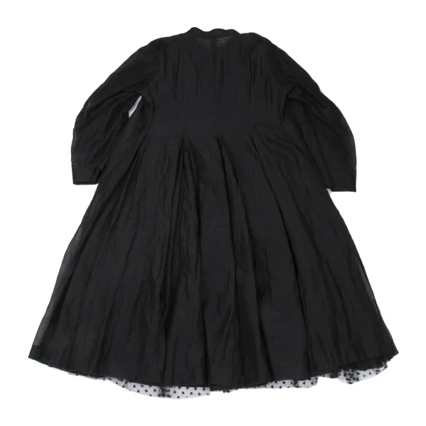 Unbranded Dot Lined Tulle Long Coat K-167300_012