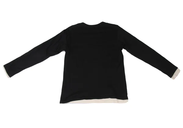 Y's for men Layered Design Long Sleeve T Shirt K-167306_012