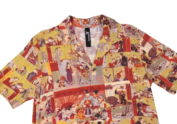 Ground Y×KYOSAI KAWANABE Japanese Woodblock Printed Shirt K-167312_002