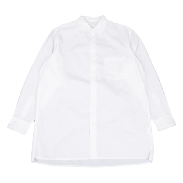 Yohji Yamamoto POUR HOMME Cotton Chain Stitch Shirt White 2 K-167315_001