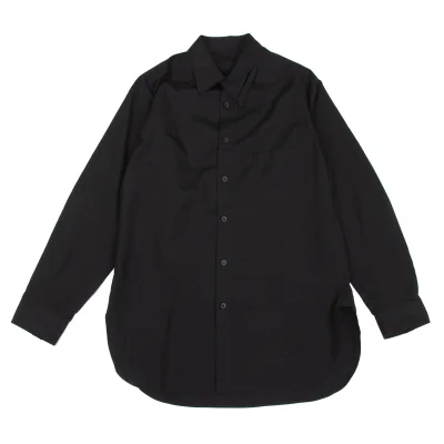 Yohji Yamamoto POUR HOMME Cotton Asymmetry Collar Shirt