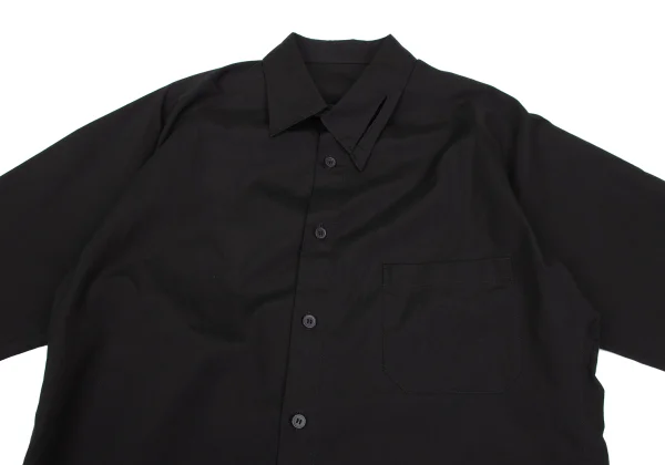 Yohji Yamamoto POUR HOMME Cotton Asymmetry Collar Shirt K-167316_002