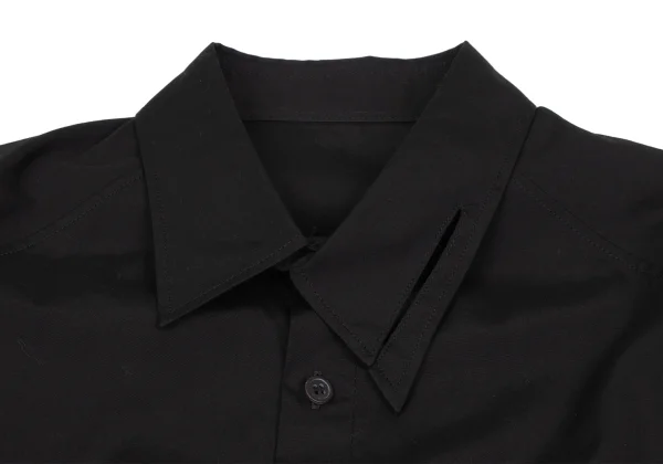 Yohji Yamamoto POUR HOMME Cotton Asymmetry Collar Shirt K-167316_003