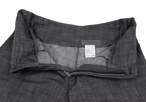 Yohji Yamamoto NOIR Cotton Chambray Dropped Crotch Pants K-167318_006