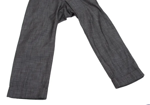Yohji Yamamoto NOIR Cotton Chambray Dropped Crotch Pants K-167318_008