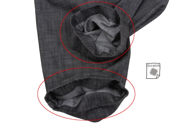 Yohji Yamamoto NOIR Cotton Chambray Dropped Crotch Pants K-167318_009