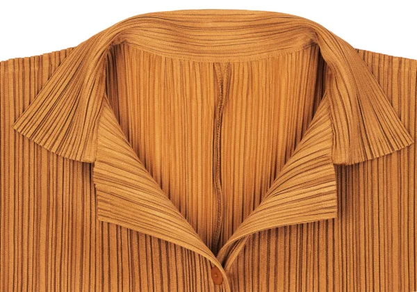 PLEATS PLEASE Open Collar Short Sleeves Shirt K-167321_004