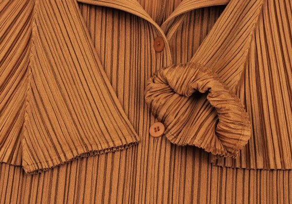 PLEATS PLEASE Open Collar Short Sleeves Shirt K-167321_006