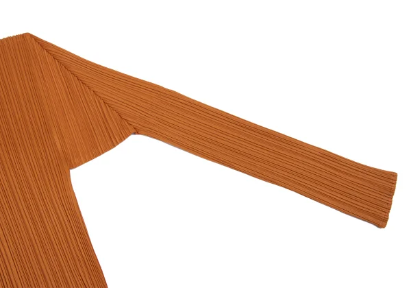 PLEATS PLEASE Pleated Open Collar Long Shirt K-167323_007