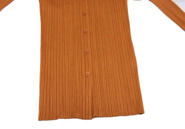 PLEATS PLEASE Pleated Open Collar Long Shirt K-167323_009