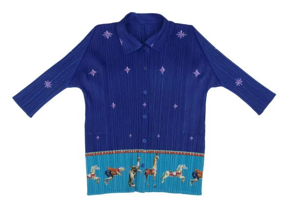 PLEATS PLEASE Carrousel Printed Pleats Shirt K-167324_002