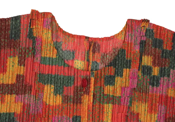 PLEATS PLEASE Cutting Graphic Printed Cardigan K-167325_004