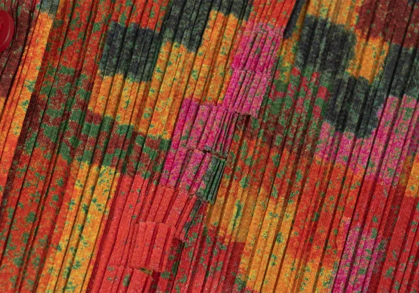 PLEATS PLEASE Cutting Graphic Printed Cardigan K-167325_006