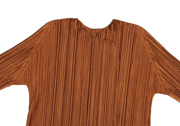 PLEATS PLEASE Shiny Pleated Buttonless Cardigan K-167328_003