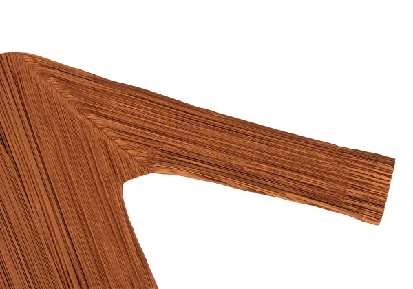 PLEATS PLEASE Shiny Pleated Buttonless Cardigan K-167328_005