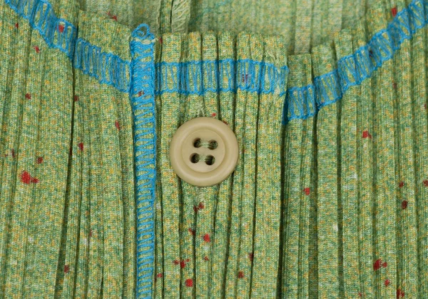 PLEATS PLEASE Fabric Print Fly Front Cardigan K-167331_005