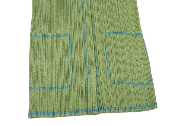 PLEATS PLEASE Fabric Print Fly Front Cardigan K-167331_008