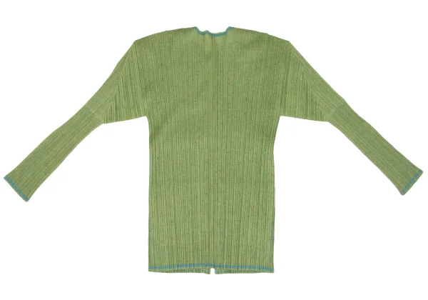 PLEATS PLEASE Fabric Print Fly Front Cardigan K-167331_012