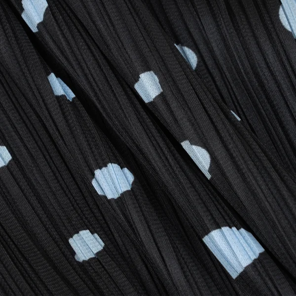 PLEATS PLEASE Dot Printed Buttonless Long Cardigan K-167332_013